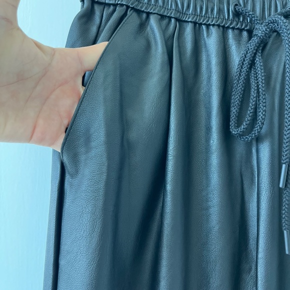 Faux Leather Jogger Pants by Pull&Bear - Picture 4 of 7